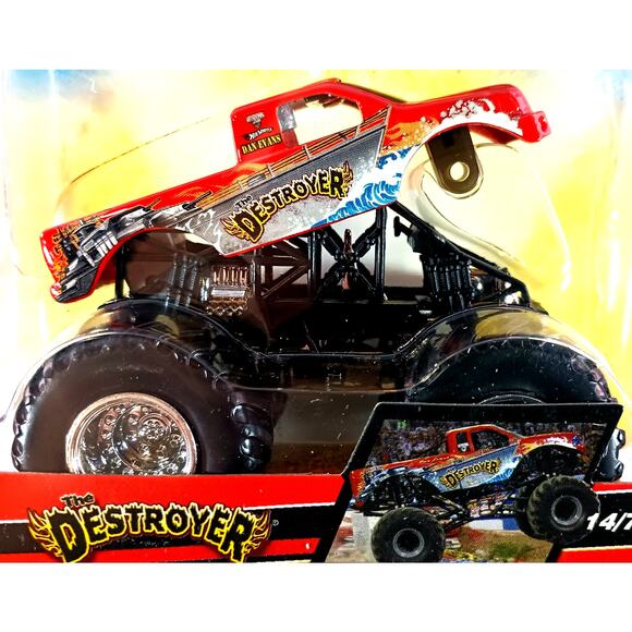 Hot Wheels Monster Jam Tilt-Offs THE DESTROYER #14/75, New, See Pics/Descr. - Picture 2 of 5